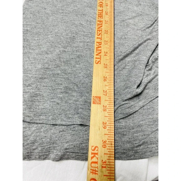 Soft Surroundings Waterfall Cardigan PL Studded Jersey Knit Stretch Viscose Gray - Picture 9 of 10